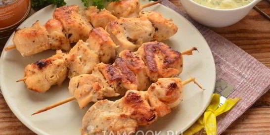 Шашлык из курицы в мультиварке