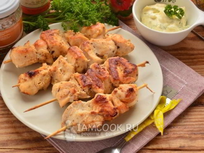 Рецепт шашлыка из курицы в мультиварке