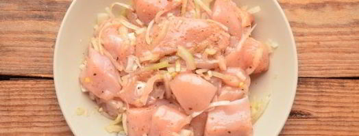 шашлык из курицы в мультиварке. Шаг 6