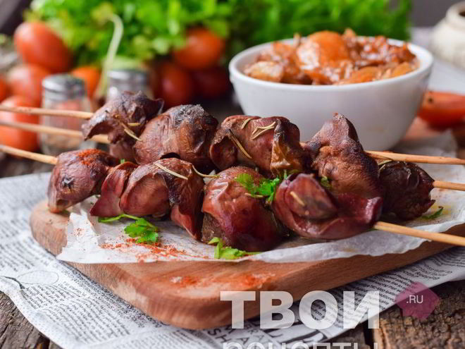 Рецепт шашлыка из печени
