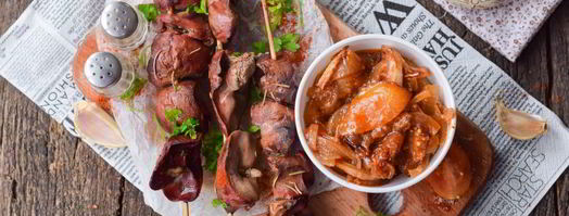 шашлык из печени. Шаг 6