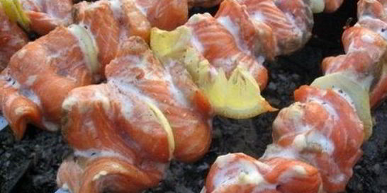 Шашлык из речной рыбы