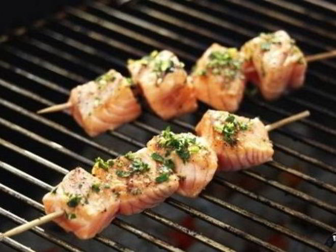 Рецепт шашлыка из рыбы на мангале
