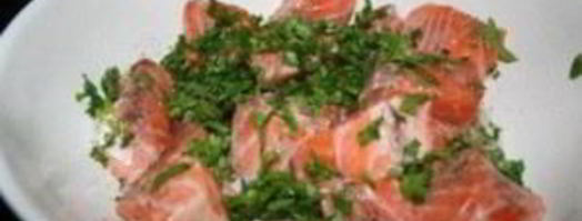 шашлык из рыбы на мангале. Шаг 2