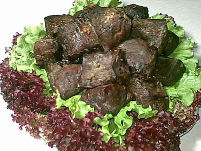 Рецепт шашлыка из сердца