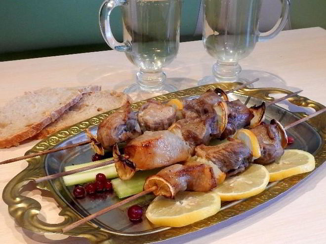 Рецепт шашлык из свинины с лимоном в аэрогриле