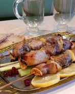 Шашлык из свинины с лимоном в аэрогриле