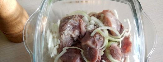 шашлык из свинины с лимоном в аэрогриле. Шаг 5