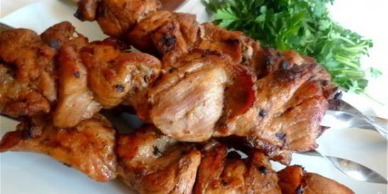 Шашлык из свинины с лимоном