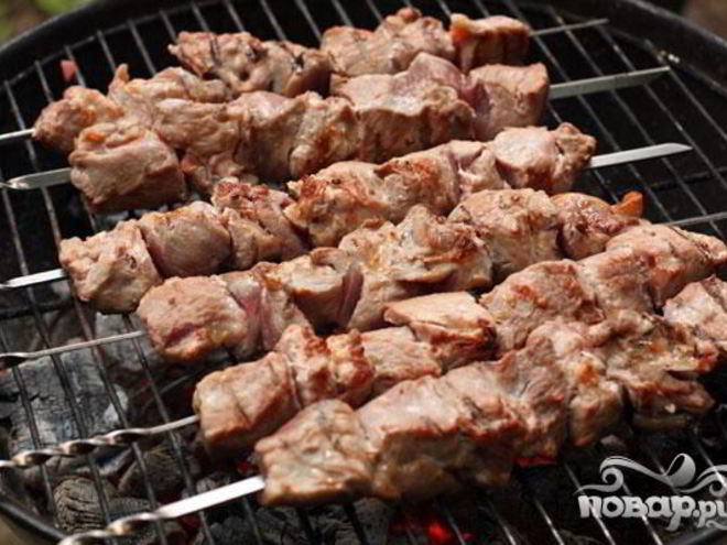 Рецепт шашлыка из свинины с помидорами