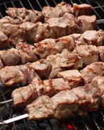 Шашлык из свинины с помидорами