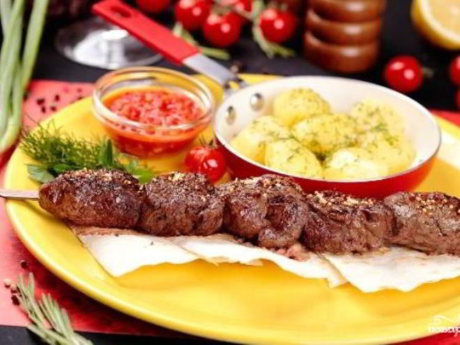 Рецепт шашлыка из телятины без маринада