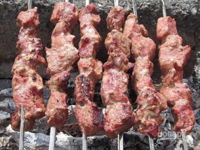 Рецепт шашлыка из телятины на минеральной воде