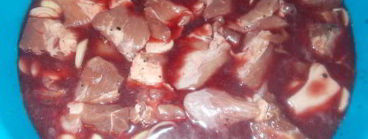 шашлык, маринованный в вине. Шаг 4