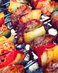 Шашлык на вине