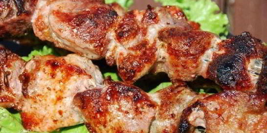 Шашлык с киви