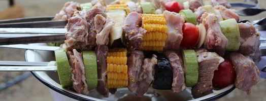 шашлык с овощами в горчичном маринаде. Шаг 3