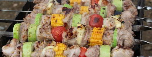 шашлык с овощами в горчичном маринаде. Шаг 5