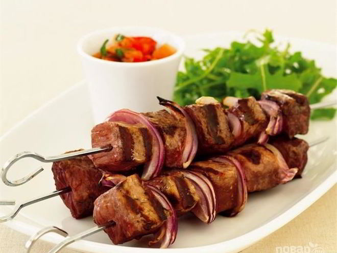 Рецепт шашлыка с уксусом и луком