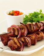 Шашлык с уксусом и луком