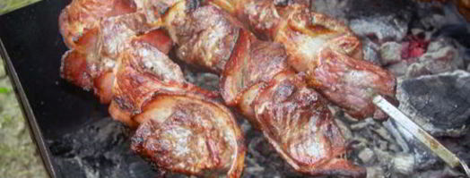 шашлык в беконе. Шаг 4