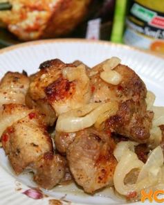 Шашлык в духовке из свинины в рукаве