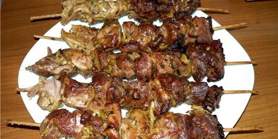 Шашлык в духовке в банке