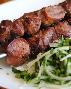 Шашлык в духовке в рукаве