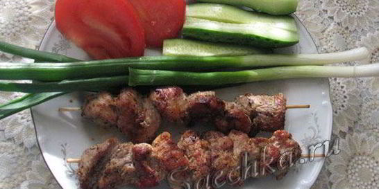 Шашлык в томатном маринаде