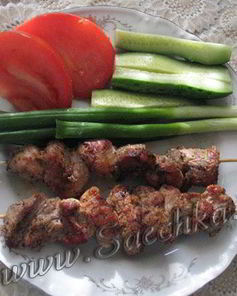 Шашлык в томатном маринаде