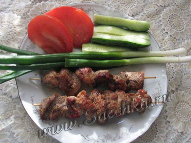 Рецепт шашлыка в томатном маринаде