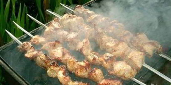 Свиной шашлык с уксусом