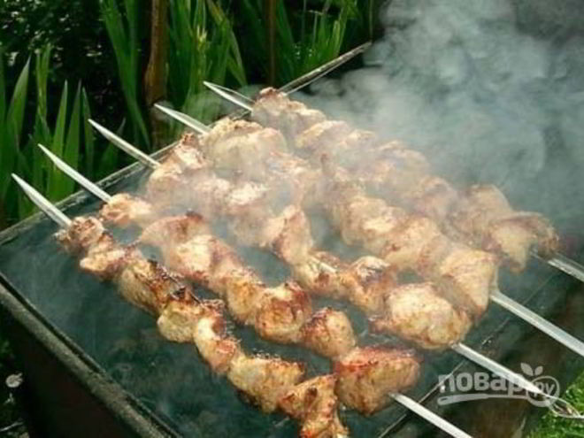 Рецепт свиного шашлыка с уксусом