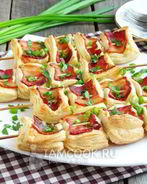 Закуска из слоеного теста Шашлык