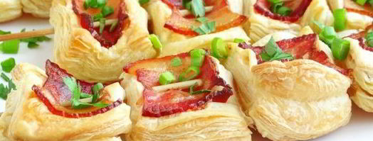 закуска из слоеного теста шашлык. Шаг 13