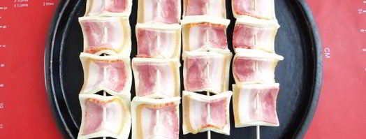 закуска из слоеного теста шашлык. Шаг 8