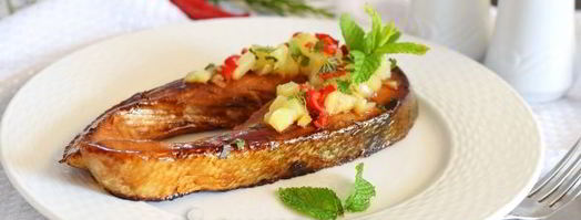 стейк из семги на сковороде. Шаг 11