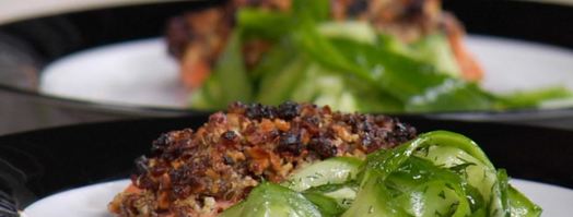 стейк из семги с грецким орехом. Шаг 6