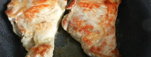 стейк из свиного окорока под сырной шапкой. Шаг 3