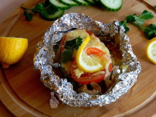 Рецепт стейков кеты в духовке