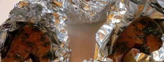 стейки кеты в духовке. Шаг 10