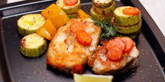 Стейки трески жареные