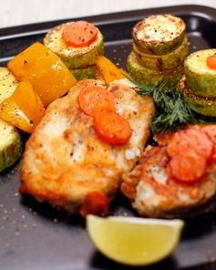 Стейки трески жареные