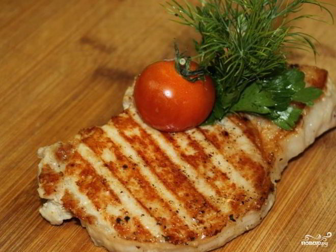 Рецепт свиного стейка