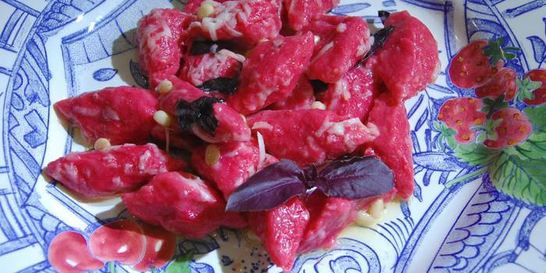 Свекольные ньокки