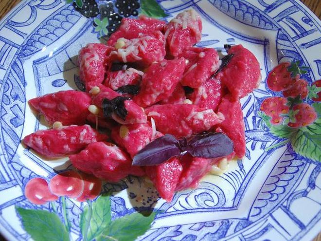 Рецепт свекольных ньокков