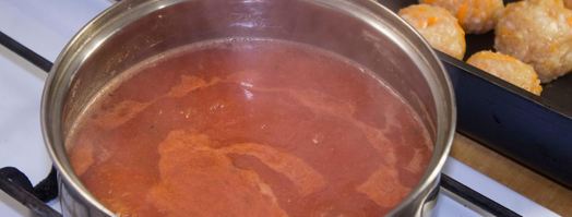 диетические тефтели из куриного фарша в духовке с подливкой. Шаг 11