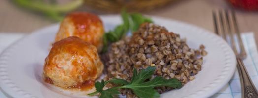 диетические тефтели из куриного фарша в духовке с подливкой. Шаг 13