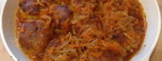 картофельные тефтели с грибами. Шаг 9