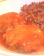 Курино-грибные тефтельки в томатном соусе